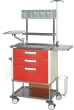 H773 Carrello di emergenza PRP con ripiano anteriore Hidemar 