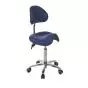 Sgabello medico Ecopostural S2671 Derby, base in alluminio - Con schienale
