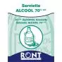 Salviettine con alcol isopropilico 70° Ront 23060 - Scatola da 100 unità