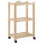 Carrello a 3 mensole in faggio Ecopostural A4474