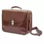 Borsa medico in pelle marrone Elite Bags Deluxe Doctor 