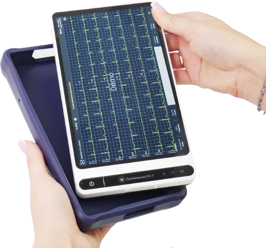  Elettrocardiografo ECG Cardiomate EVI (12 derivazioni) con interpretazione Spengler