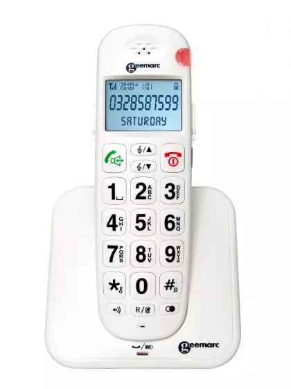 Telefono senza fili amplificato con aiuto vocale AMPLIDECT260 Geemarc  