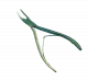 Pinza-sgorbia Friedman, semplice articolazione, curva, 14 cm x 3 mm - Holtex