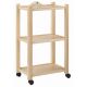 Carrello a 3 mensole in faggio Ecopostural A4474