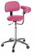 Sgabello con base cromata Ecopostural S5644