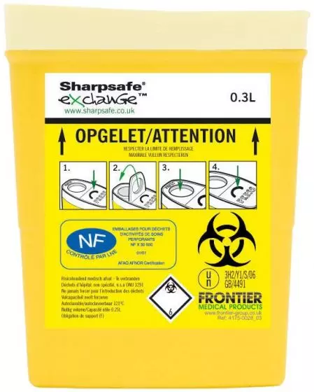 Contenitore aghi Sharpsafe® 0.3L, 10 pezzi