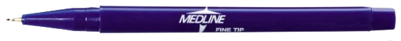 Marcatore dermatografico a punta fine Medline