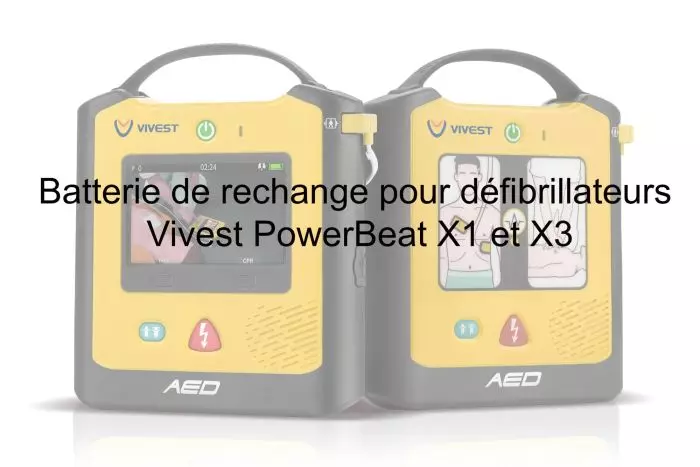 Batteria di ricambio per i defibrillatori Vivest PowerBeat X1 e X3