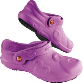 Schu'ZZ – Protec Uni – Zoccoli medici da uomo – Scarpe da ospedale – leggere, confortevoli, traspiranti, antiscivolo, suola rimovibile, Bianco/grigio, 43 EU