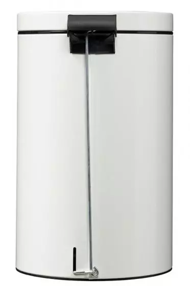 Cestino a pedale Metallo Sanelia 20L ergonomico secchio antibatterico bianco Rossignol