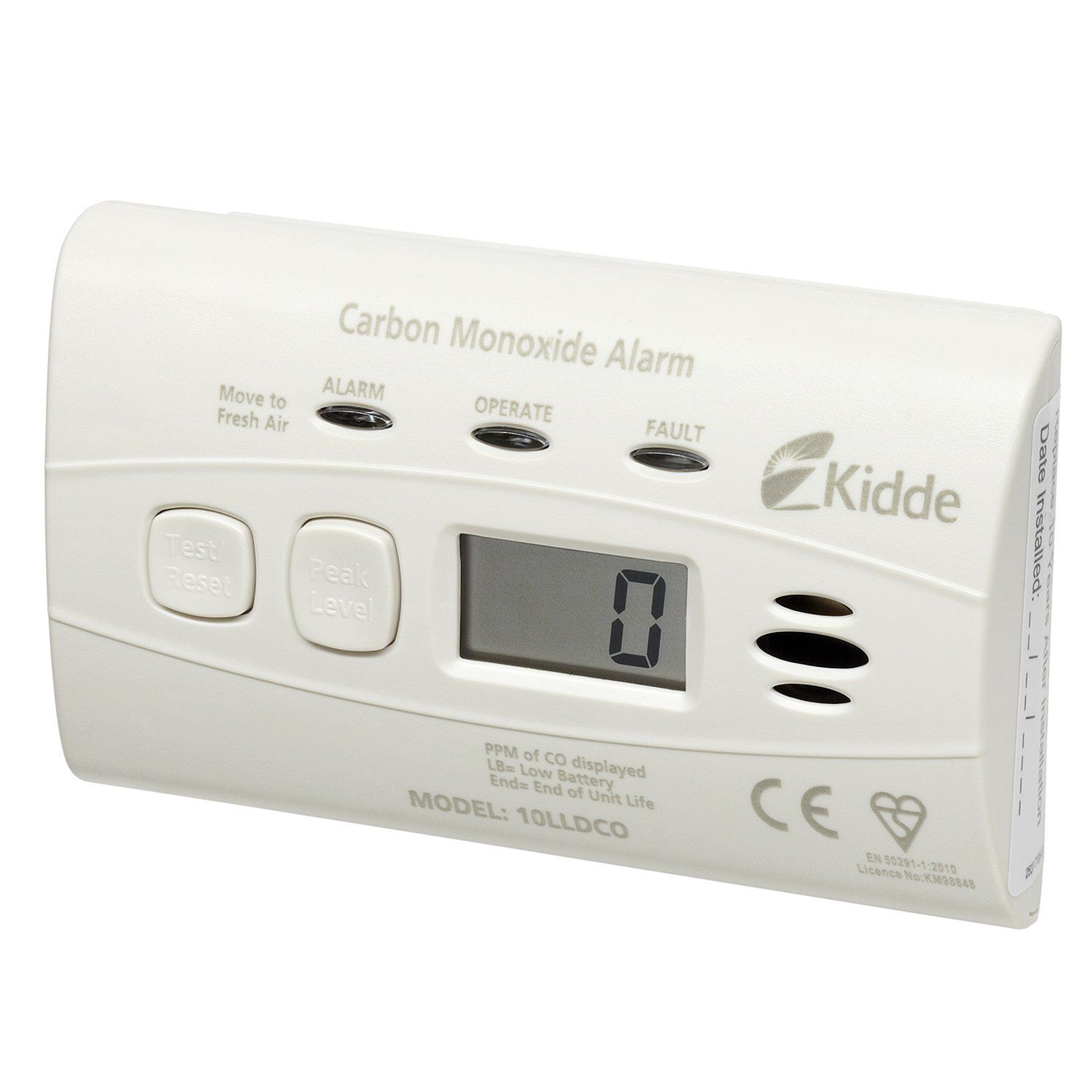 Gloria KO10D Rilevatore Monossido Di Carbonio Inclusa Batteria Con 10 Anni Di Vita A Batteria Rileva Monossido Di Carbon 2901884
