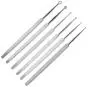 Curette dermatologiche fenestrate in acciaio inox Devaset - 16 cm
