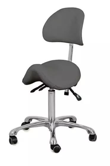 Sgabello medico "Naggura" con schienale