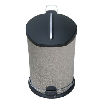 Pattumiera a pedale, inox, 20 litri - Holtex
