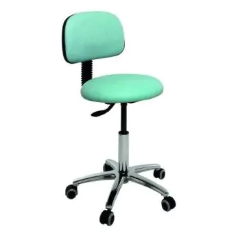 Sgabello con base cromata Ecopostural S4609