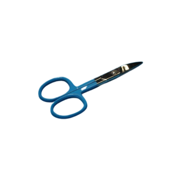 Forbicine per unghie di bambini 9 centimetri, curva, blu - Holtex