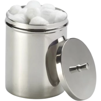 Scatola di cotone in acciaio inox Devaset