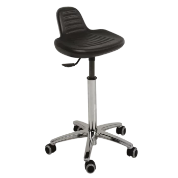 Sgabello medico Ecopostural S5608 con base in alluminio e sedile alto