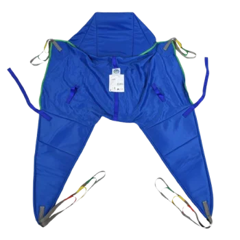 Imbragatura universale con poggiatesta per il sollevamento del paziente