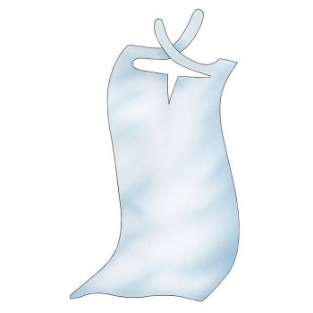 Bavaglini Abena Frantex blu con tasca e adesivi 37x70 cm confezione di 100