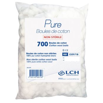 Batuffoli di cotone idrofilo Nessicare LCH - Sacchetto da 700 unità