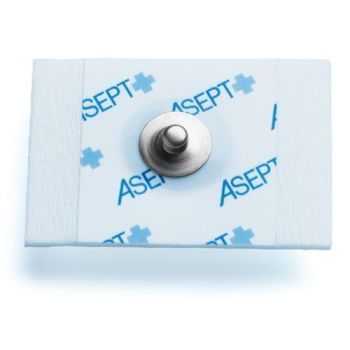 Elettrodi rettangolari con clip 44 x 32 mm Asept InMed - Sacchetto da 30 unità