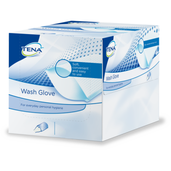 Guanti non-plastificati Tena Wash Glove - Scatola da 200 unità