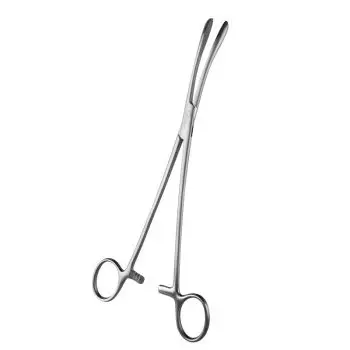 Pinza per medicazione, Longuette, curva , 24 cm - Holtex