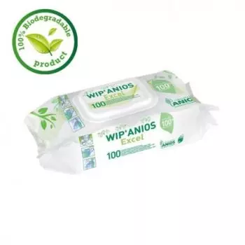 Salviette di pulizia viscose 100% biodegradabile Wip'Anios Premium 