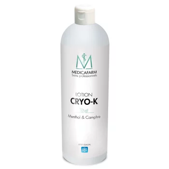 Lozione Cryo-K effetto glaciale Mentolo  & Canfora Medicafarm flacone 1L