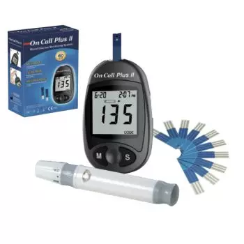 Kit glucometro On Call Plus II