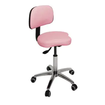 Sgabello con base cromata Ecopostural S4639