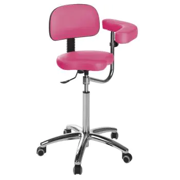 Sgabello con base cromata Ecopostural S5644