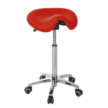 Sgabello Derby con base cromata Ecopostural S4670