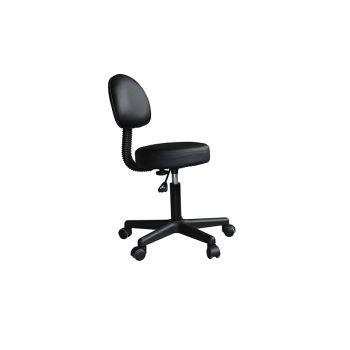Sgabello classico girevole con schienale Mediprem