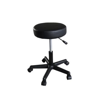 Sgabello classico girevole nero Mediprem