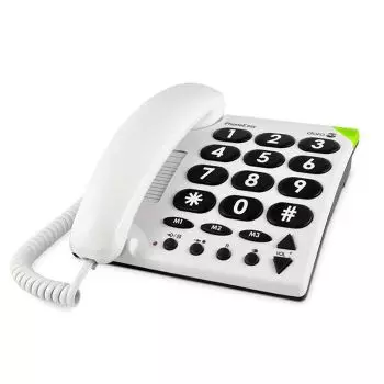 Doro PhoneEasy 110 Telefono Cordless DECT per Anziani con Tasti