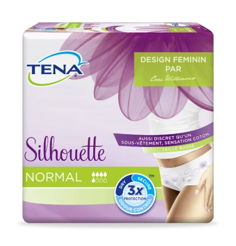 Mutandina assorbente Tena Silhouette Protective Underwear Discreet Normal Medium Pack di 12