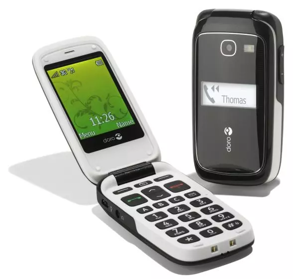 Telefono cellulare Doro PhoneEasy 615, Nero