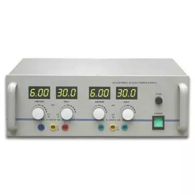 Alimentatore CA/CC 0 - 30 V, 6 A (230 V, 50/60 Hz) - 3B