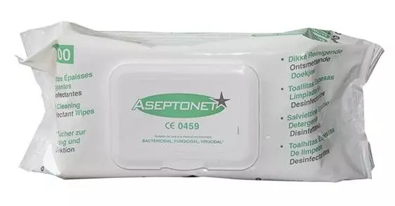 Aseptonet salviette disinfettanti spesse (sacchetto da 100)