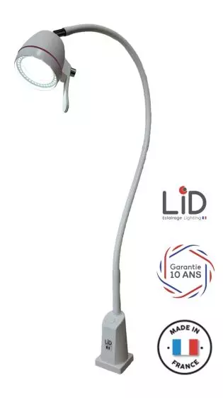 Lampada da visita a LED Lid Hepta Gyn con regolatore di intensità