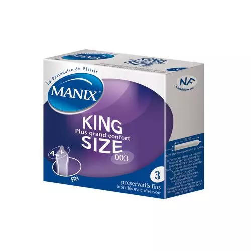 3 preservativi Manix King Size