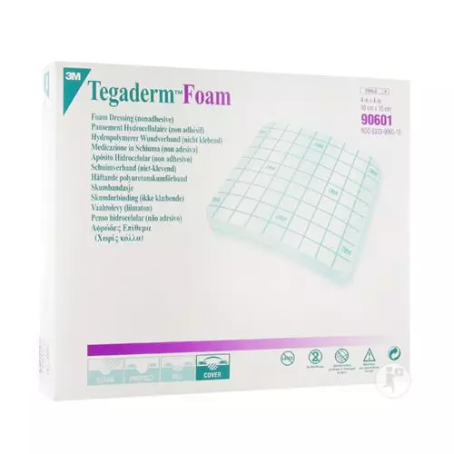 Cerotti3M Tegarderm Foam - 10cm x 10 cm - Scatola di 10