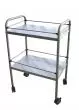 Carrello a due piani Inox 60 x 40 cm