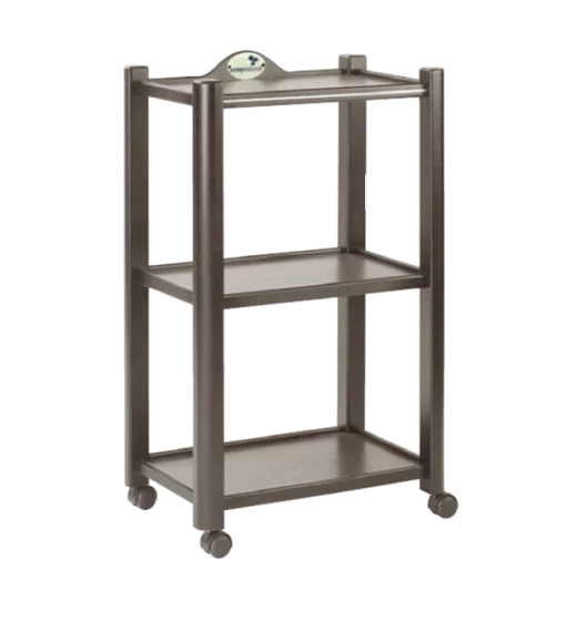 Carrello medico ecoposturale a 3 altezze in legno Koala A4476K