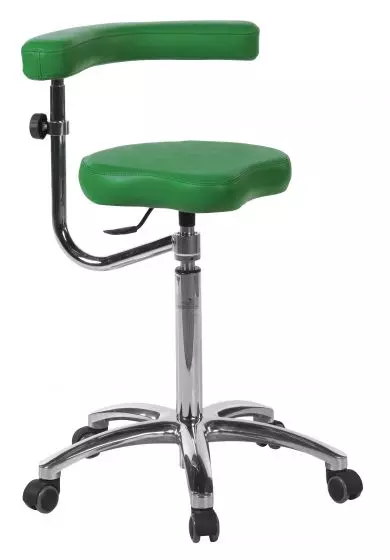 Sgabello con base cromata Ecopostural S5643