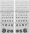 Scala optometrica con numeri