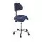 Sgabello medico Ecopostural S2671 Derby, base in alluminio - Con schienale